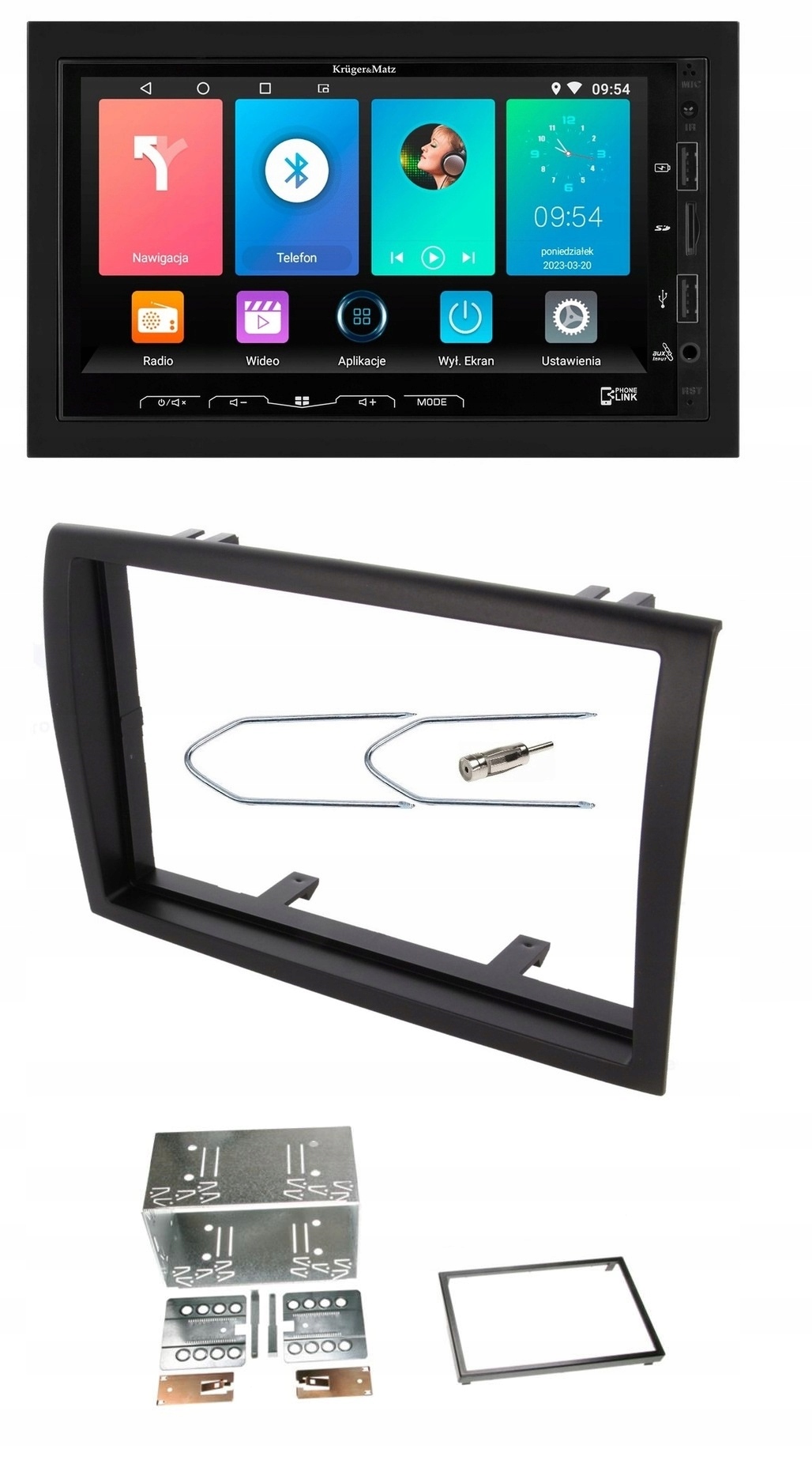 Autorádio Bluetooh Kruger&Matz KM2008 2DIN Android Fiat Ducato