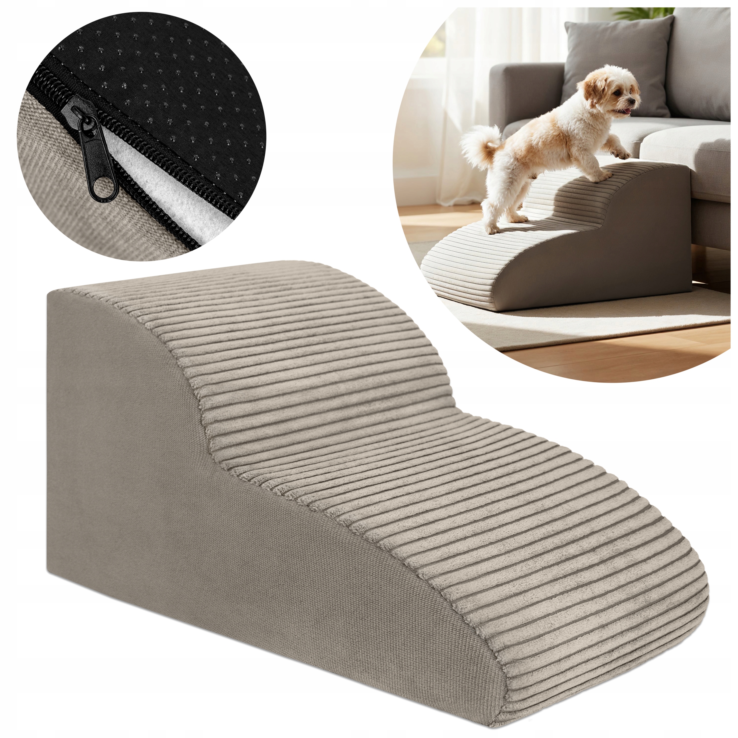 Schůdky Pro Psa Pro Výstup Plošina 2 Stupně 30 CM Mírné Stabilní Rampa