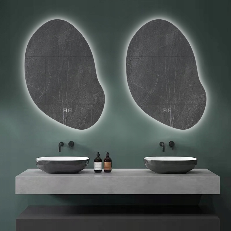 LUSTRO ŁAZIENKOWE LED ŚCIENNA LUSTRO ŁAZIENKOWE PODŚWIETLANE DOTYK 80x60 cm Typ lustra ścienne