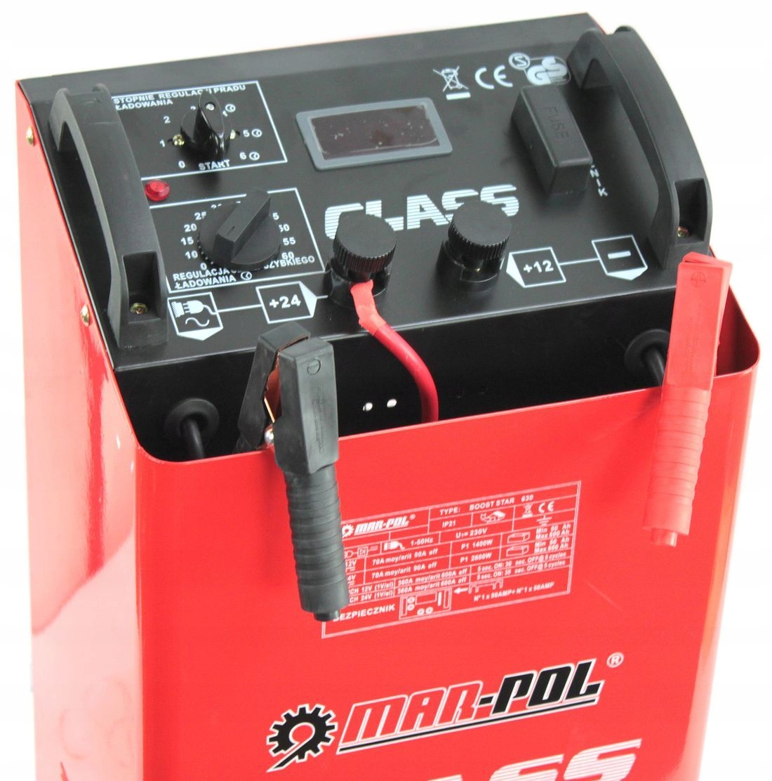 PROSTOWNIK Z ROZRUCHEM LCD CLASS 630 ROZRUCH 12V 24V Waga produktu z opakowaniem jednostkowym 20 kg