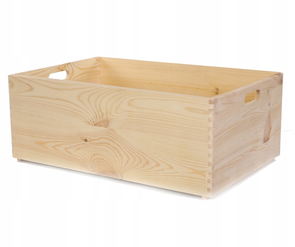 

Drewniana Skrzynka S-02 23x60x40 cm Naturalna