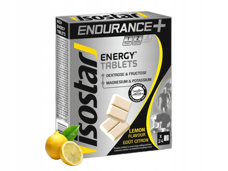 Suplement diety ISOSTAR Endurance Energy Cytrynowy (24 tabletki)