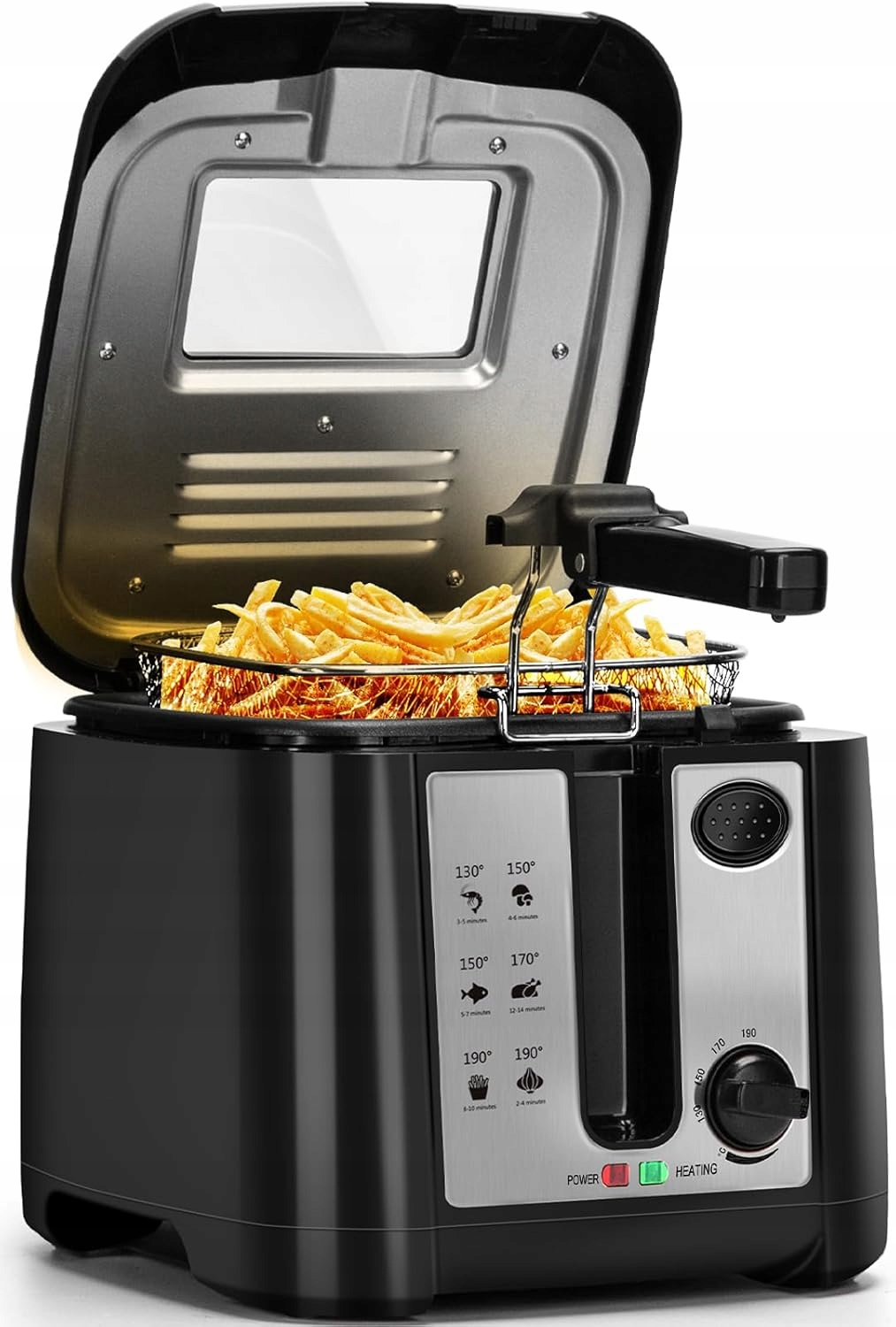 Frytkownica Olejowa Aigostar Olivia 1650W 2.5L Czarna