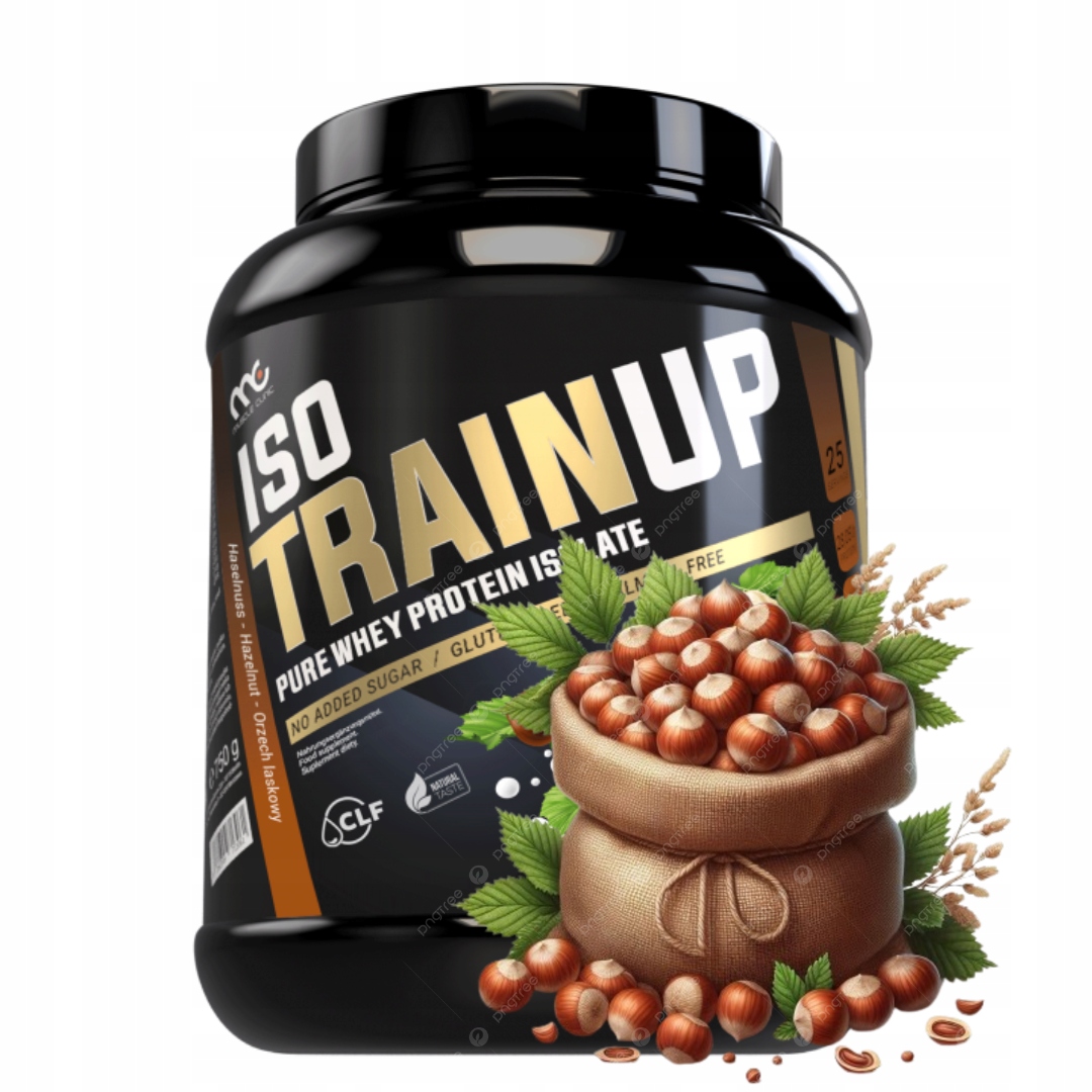 Muscle Clinic Iso Train Up 750 g Wpi proteinový izolát lískový ořech