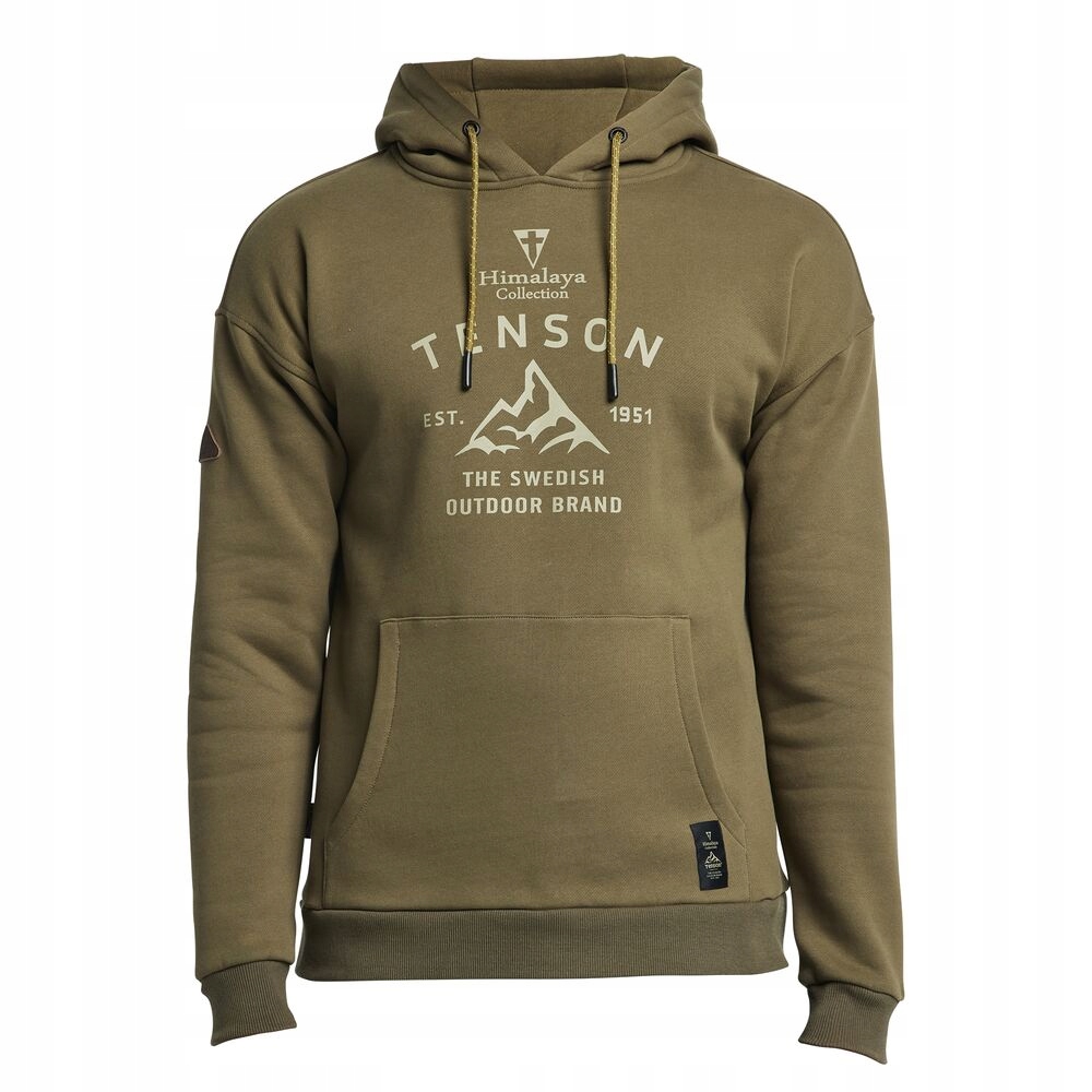 Bluza sportowa z kapturem męska Tenson Himalaya Hoodie oliwkowa roz. M