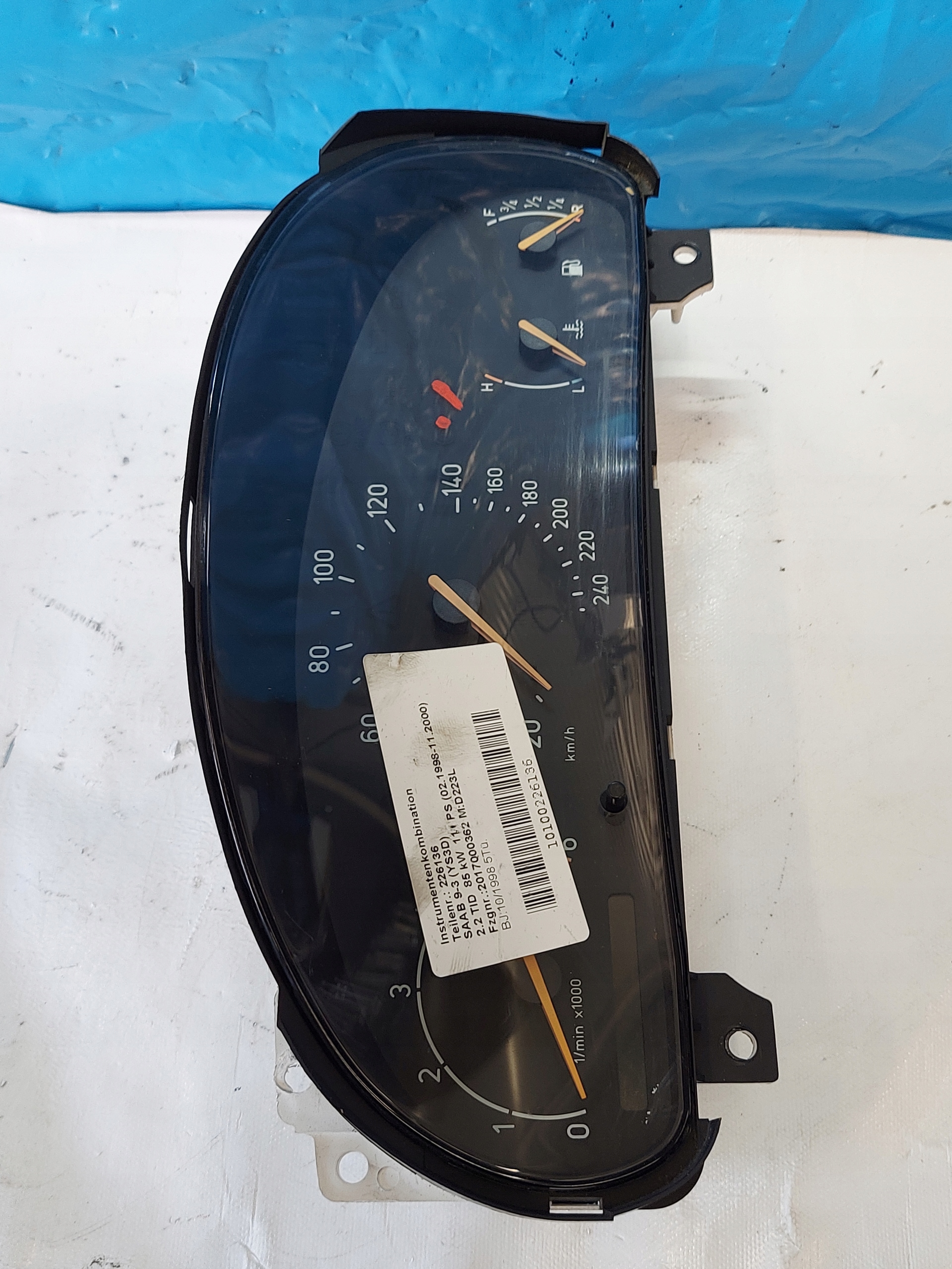 dials clock SAAB 9-5 2.2 TD 5041983