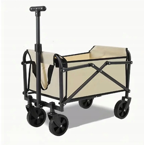 Wózek Turystyczny Plażowy Kempingowy Ogrodowy 100 Kg Składany Kieszenie