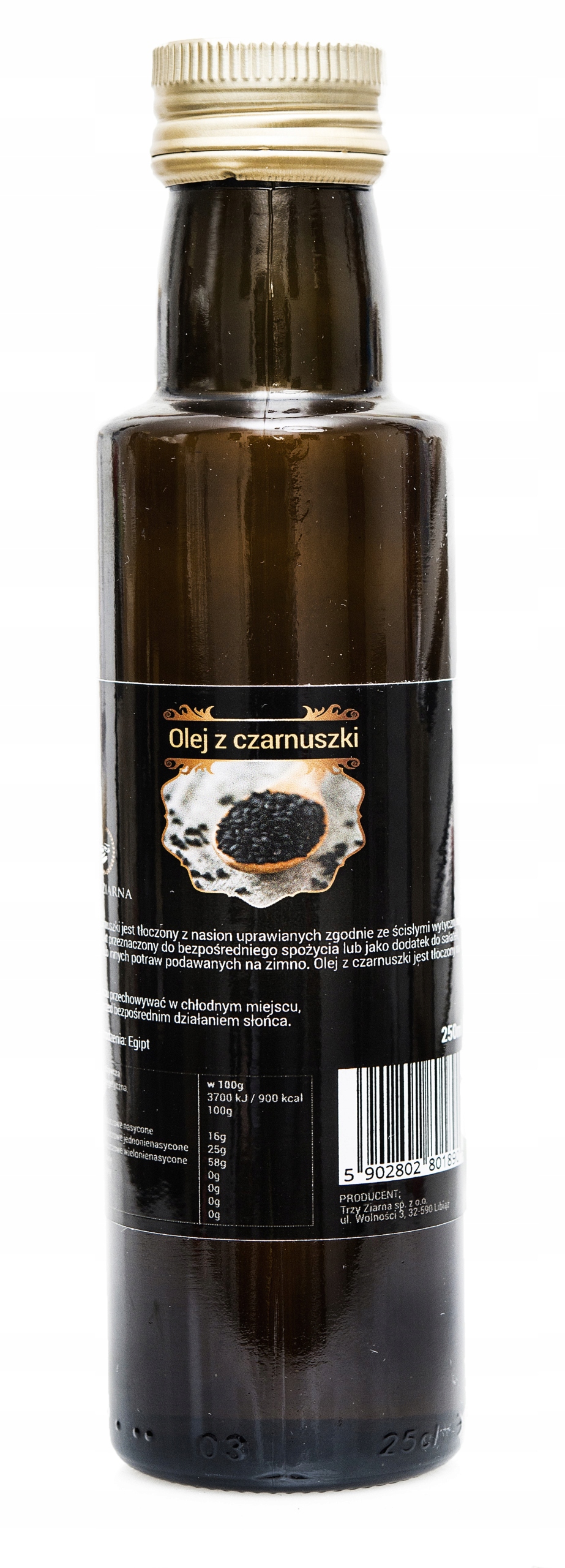 

Olej Z Czarnuszki 500ML Zimnotłoczony Trzy Ziarna