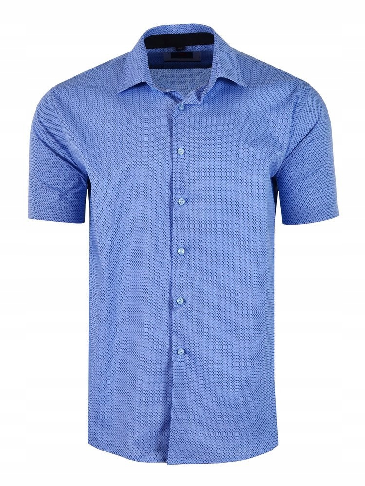 

40/41 Koszula Wzory Niebieska Krótki