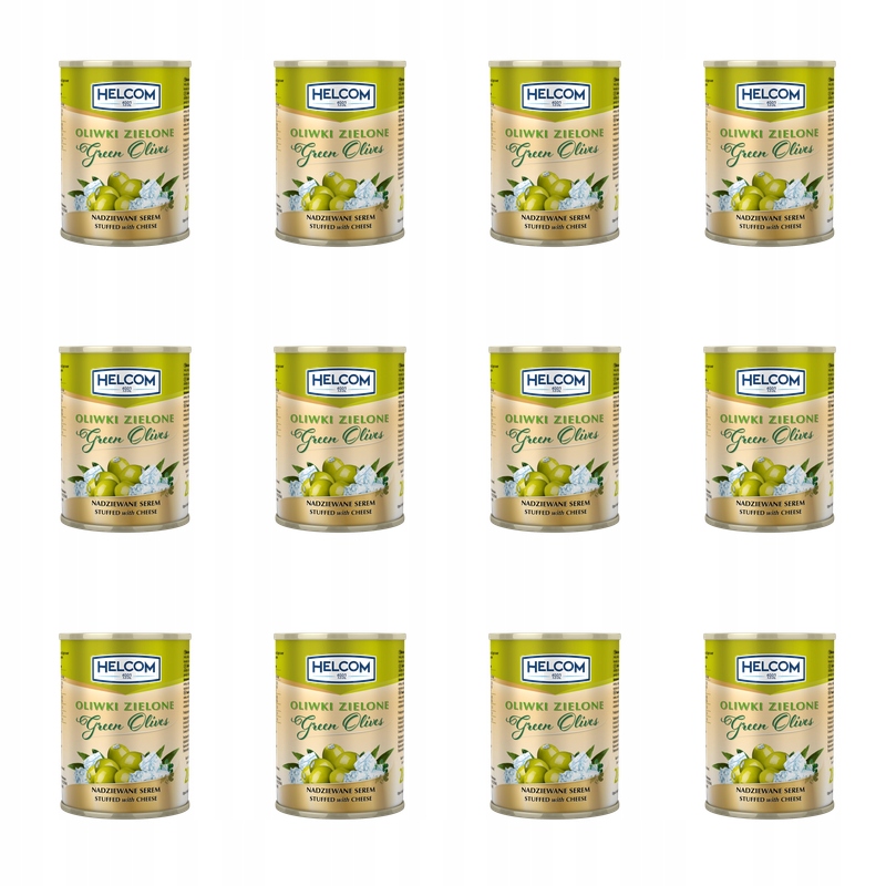 Zelené olivy plněné sýrem 300 ml Helcom X12