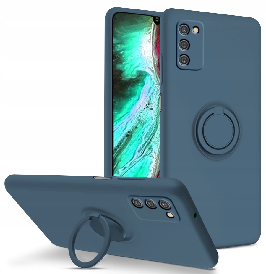 

Etui Silicone Ring Szkło do Samsung Galaxy A03s