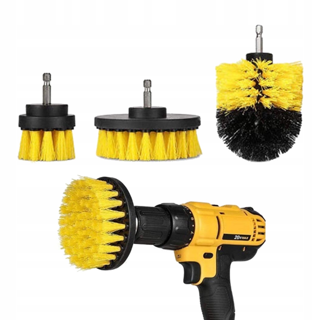 Szczotki na Wiertarkę Zestaw 3 Szczotek Czyszczących Pady Wkrętarkę Producent JDM