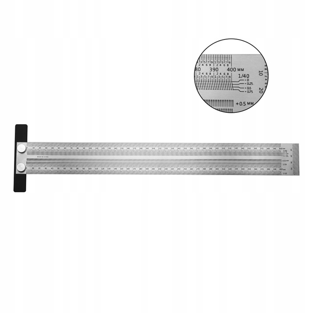 

Pomiar Linijka Miarka Traserska Drewna Typ T 400mm