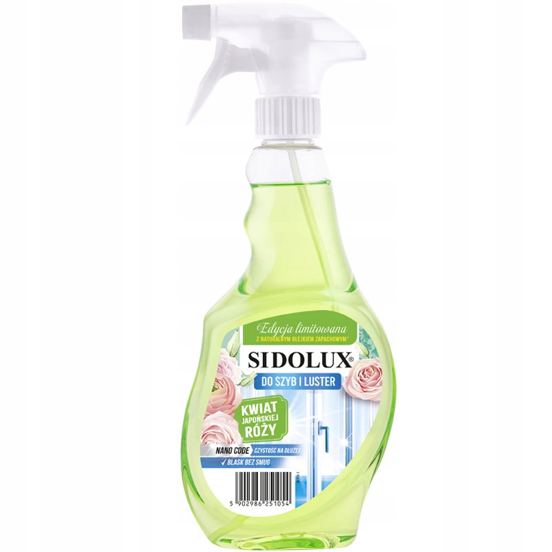 

Sidolux Crystal do mycia szyb i luster kwiat róży