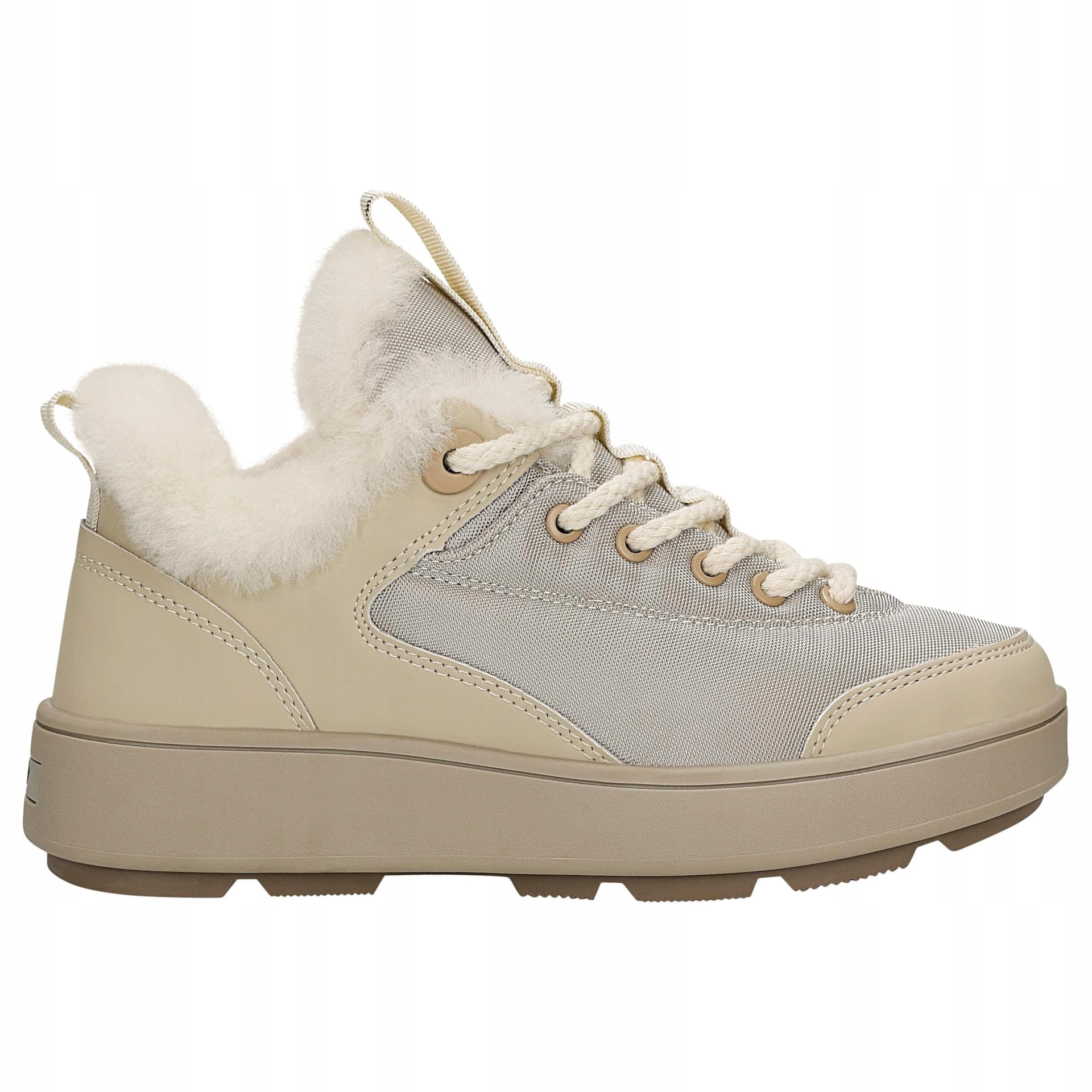 Béžové sněhule Relaks s zateplením vel. 38