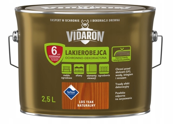 Vidaron Lakierobejca Teak Naturalny 2,5L