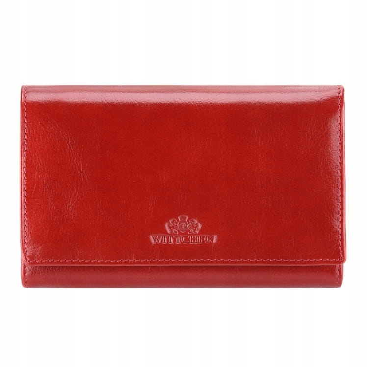 Středně červená dámská kožená peněženka Wittchen Italy 21-1-081-3