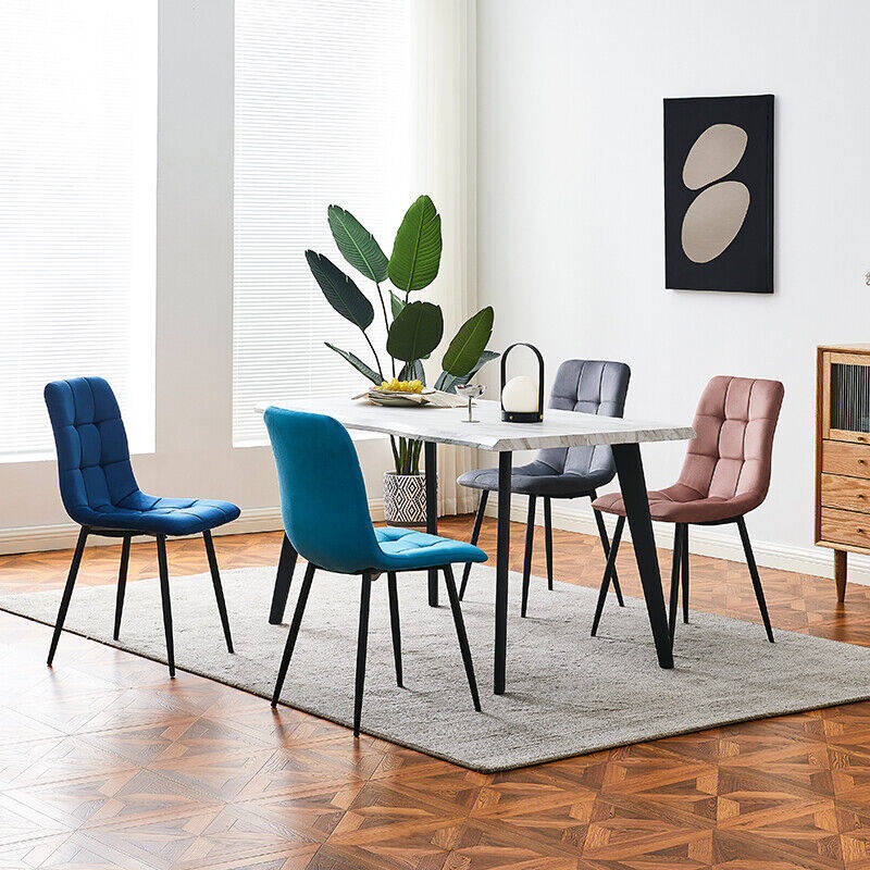 KRZESŁO WELUROWE NIEBIESKIE PIKOWANE SALON MILA Wysokość mebla 85 cm