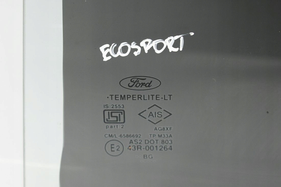 SZYBA DRZWI LEWY TYŁ CIEMNA FORD ECOSPORT II 12- Producent części Ford OE