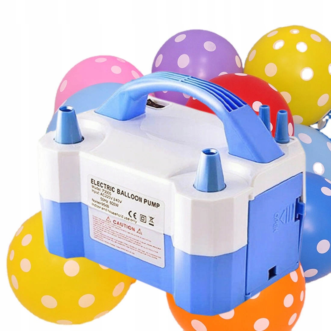 POMPKA ELEKTRYCZNA Z DWOMA DYSZAMI DO POMPOWANIA BALONÓW WESELE IMPREZA Rodzaj pompki