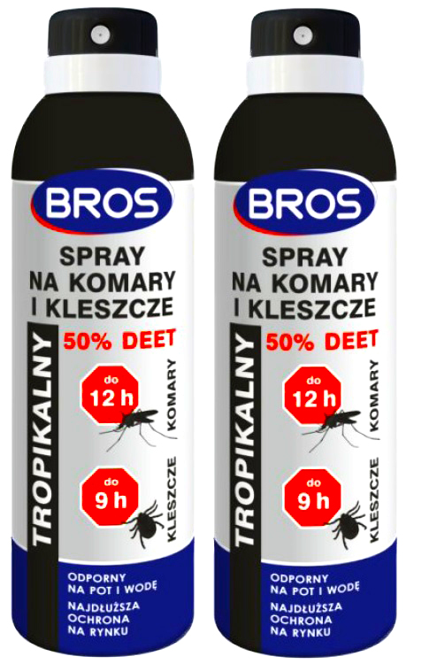 

2 x Bros Spray Na Komary Kleszcze 50% Deet Mocny