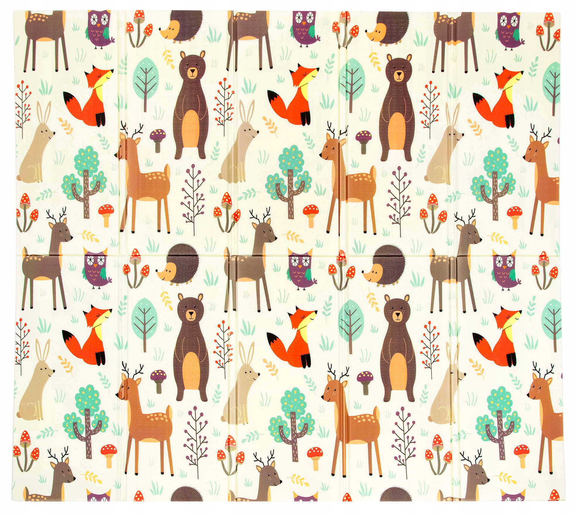 PIANKOWA DWUSTRONNA MATA SKŁADANA EDUKACYJNA AUTOBUS ULICZKI 200X180CM Marka Humbi