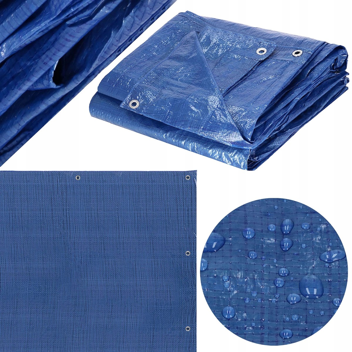 PLANDEKA PLANDEKI 10x8 m NIEBIESKA WZMACNIANA OKRYCIE MROZOODPORNA GRUBA Producent Springos