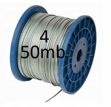 LINA STALOWA PCV 4mm LINKA BARDZO MOCNA SUPER 50mb Marka Stanke