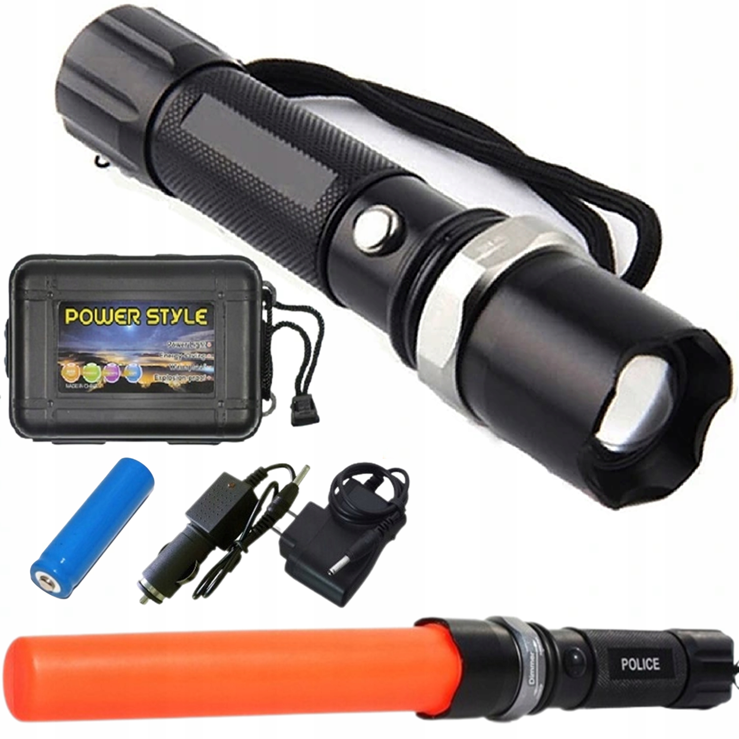 

Latarka Policyjna Swat Cree Zoom XM-L T6 Led 800m