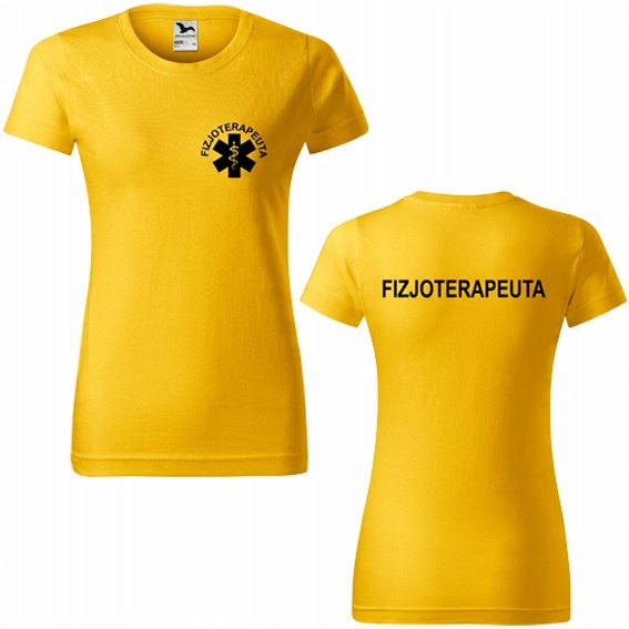 

Damska koszulka z nadrukiem Fizjoterapeuta M 04