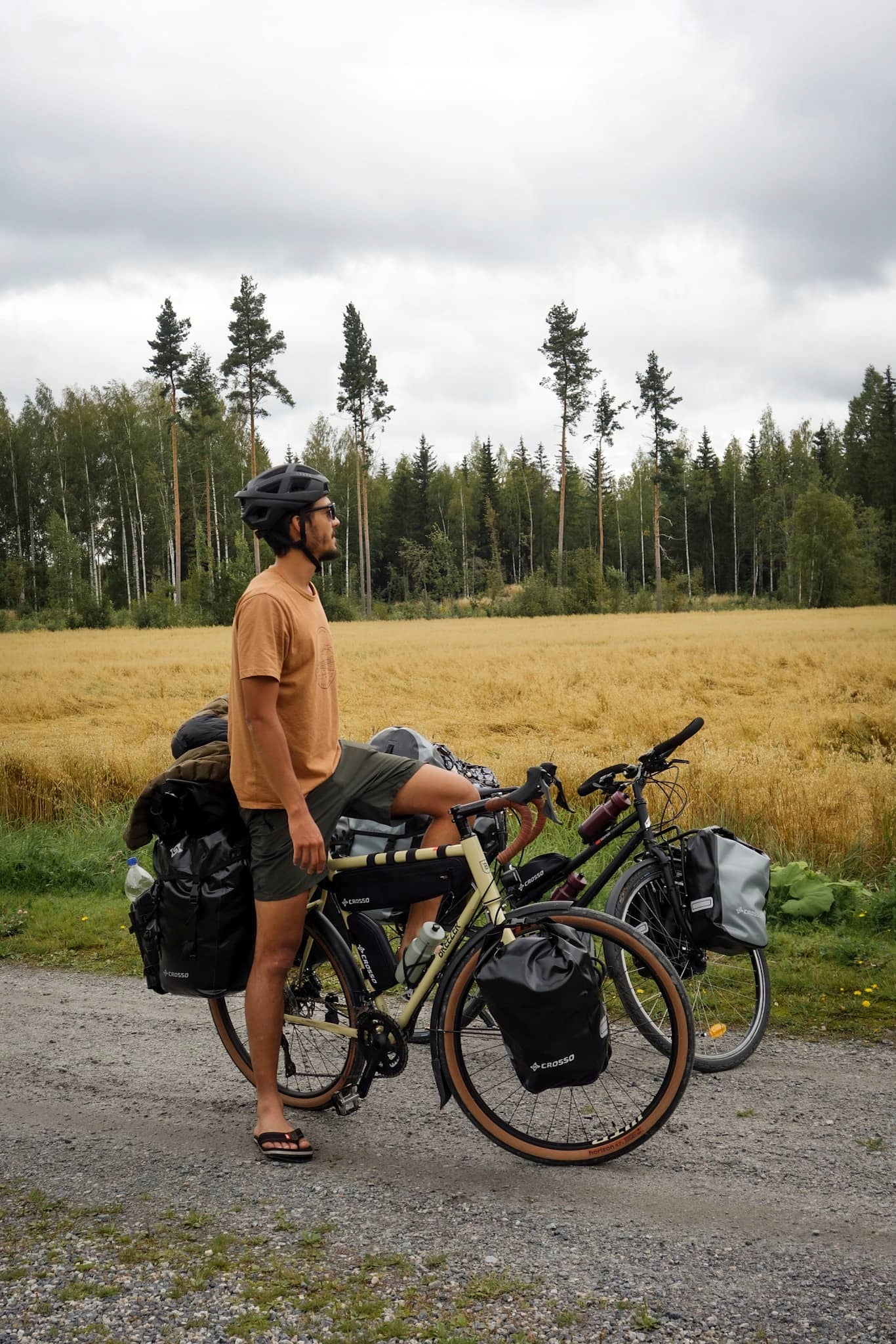 Sakwy Crosso Dry 30 / System Crosso - Czerwony kolor Wysokość 36 cm