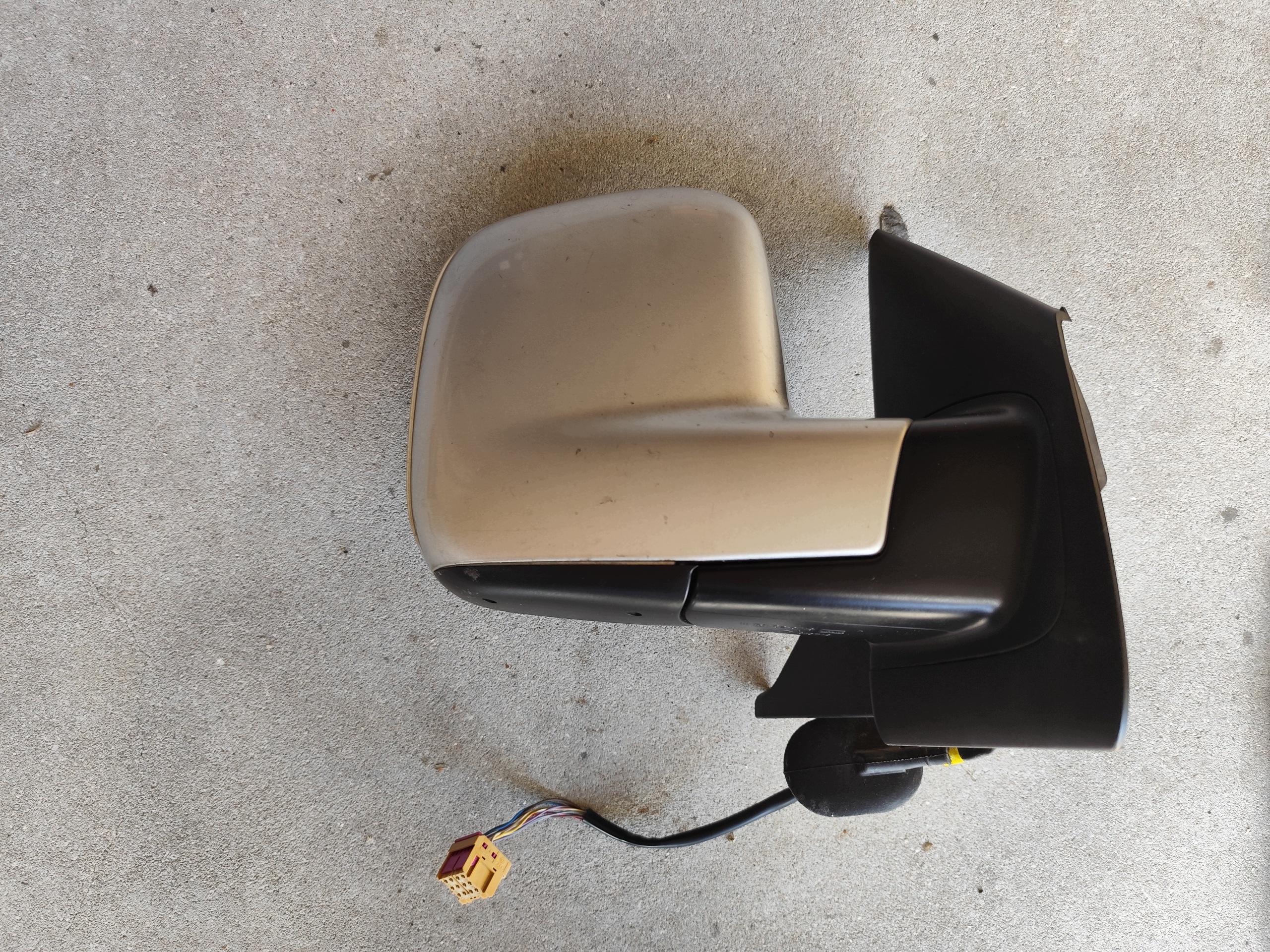 VW T5 mirror right of the passenger/ pasazer 9 PIN silver