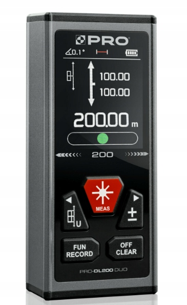 Laserový dálkoměr Oboustranný 120 m Úhloměr Baterie 3,7 V 850 mAh Pouzdro Pro