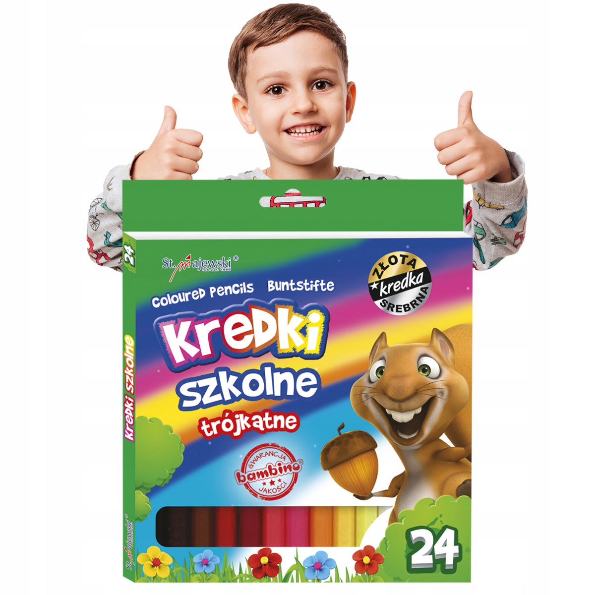 

Bambino Trójkątne Kredki Dla Dziecka Niełamliwe