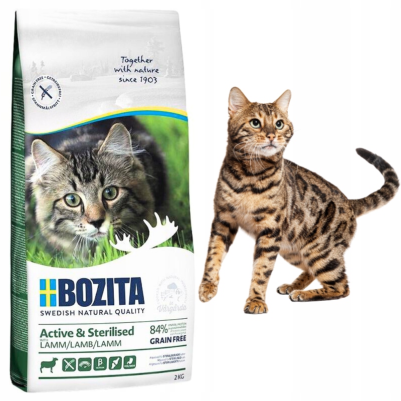 Levně Suché krmivo pro kočky Kočky s jehněčím masem Bozita Lamb 2 kg