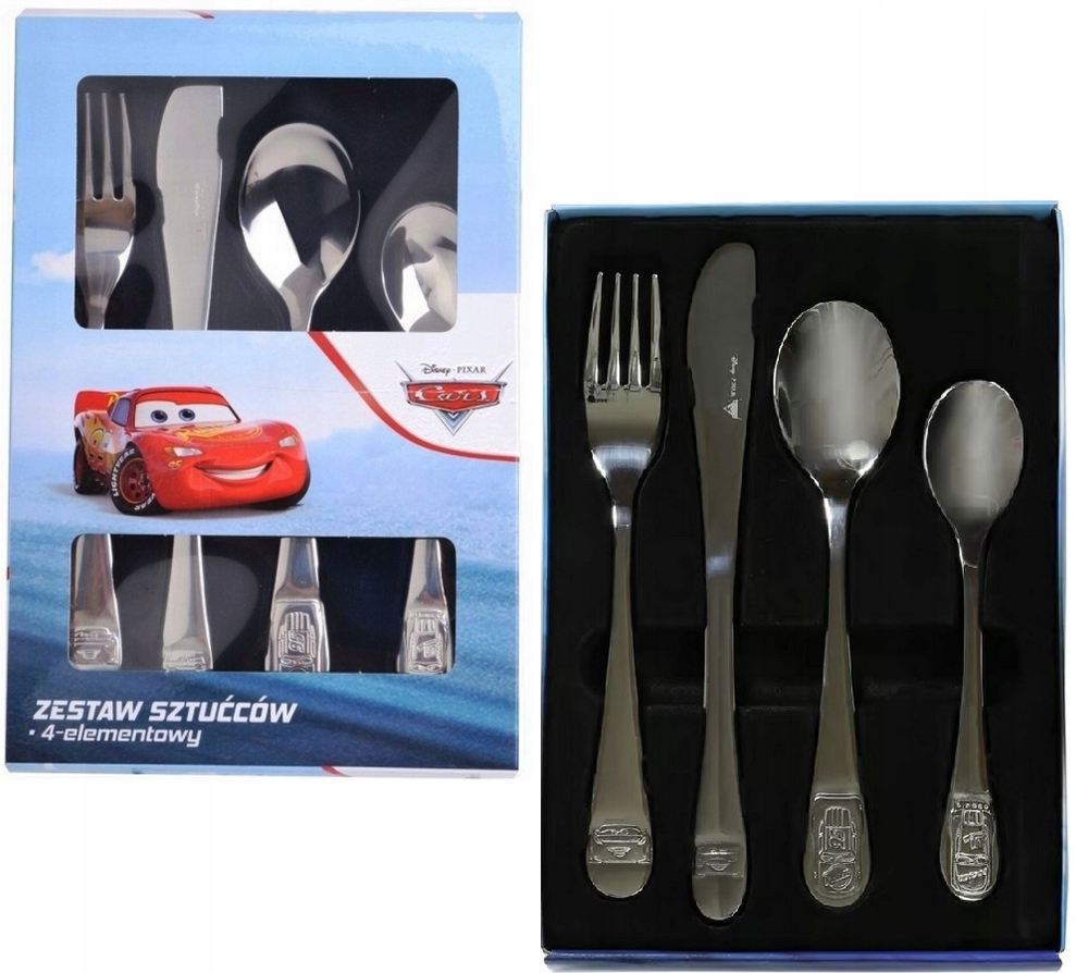 

Ambition 4 Sztućce Dziecka Dzieci Cars Auta Disney