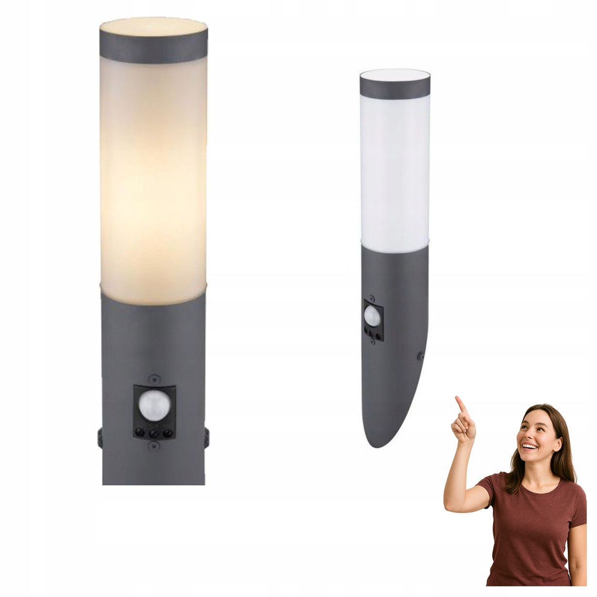 Venkovní nástěnné svítidlo s pohybovým senzorem Boston 3157AS Globo