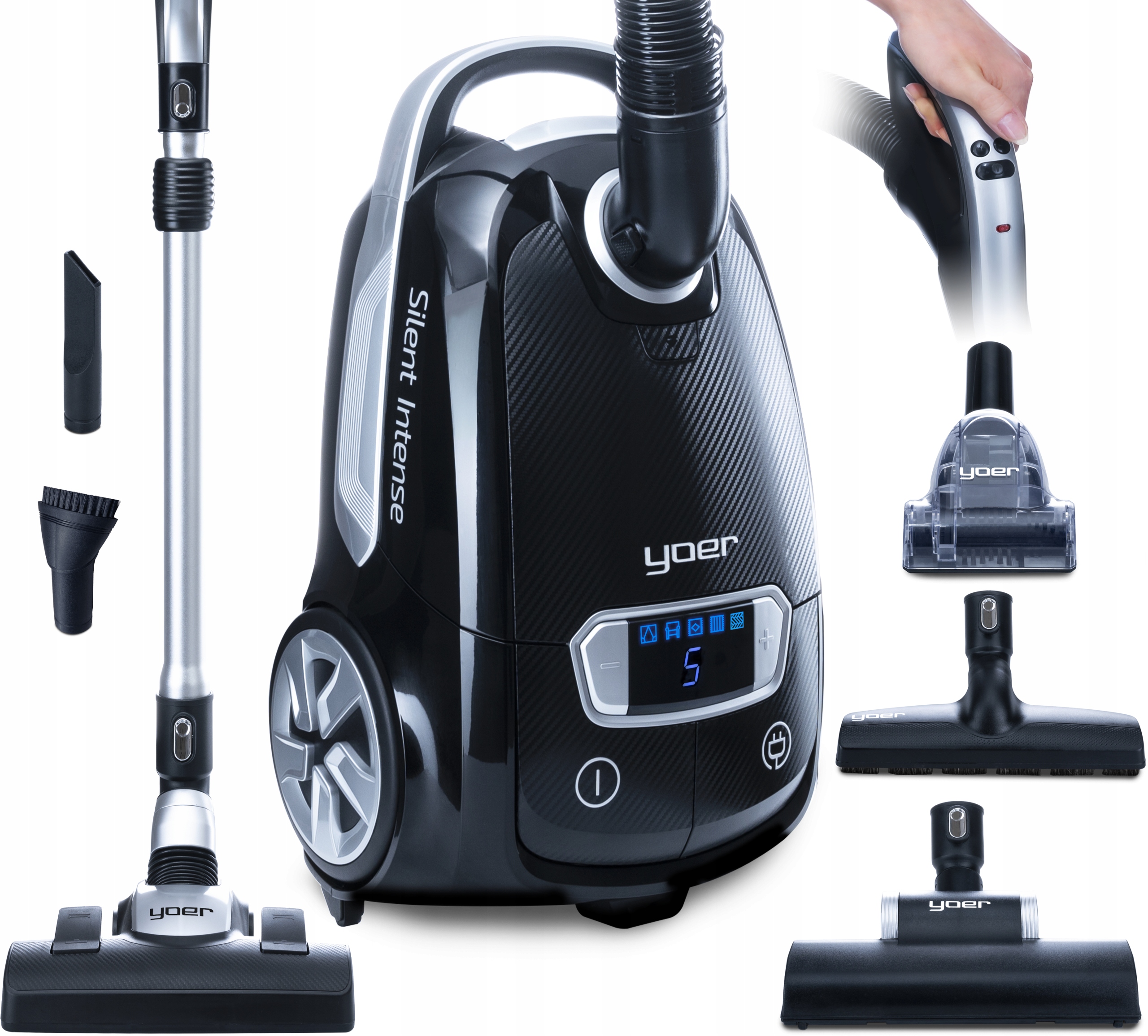 

Cichy Odkurzacz workowy Yoer Inteligentny +pilot