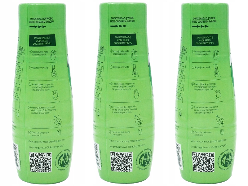 3x SYROP SODASTREAM KONCENTRAT 7up FREE DO SATURATORA 9L NAPOJU z 440ml Kod producenta 4121133140