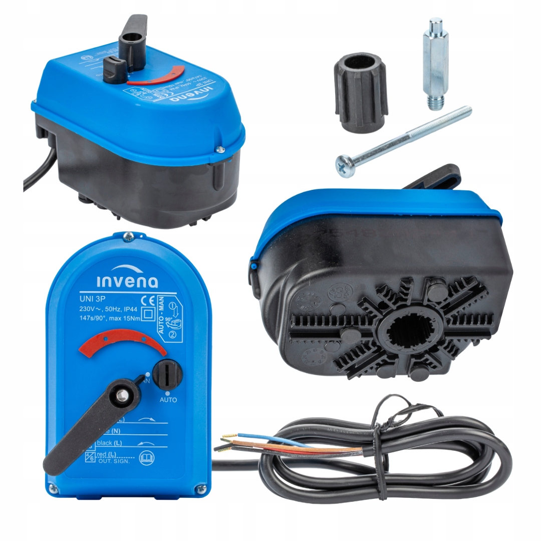 Siłownik Napęd Elektryczny Do Zaworu Mieszającego 3 I 4 Drogowego Invena