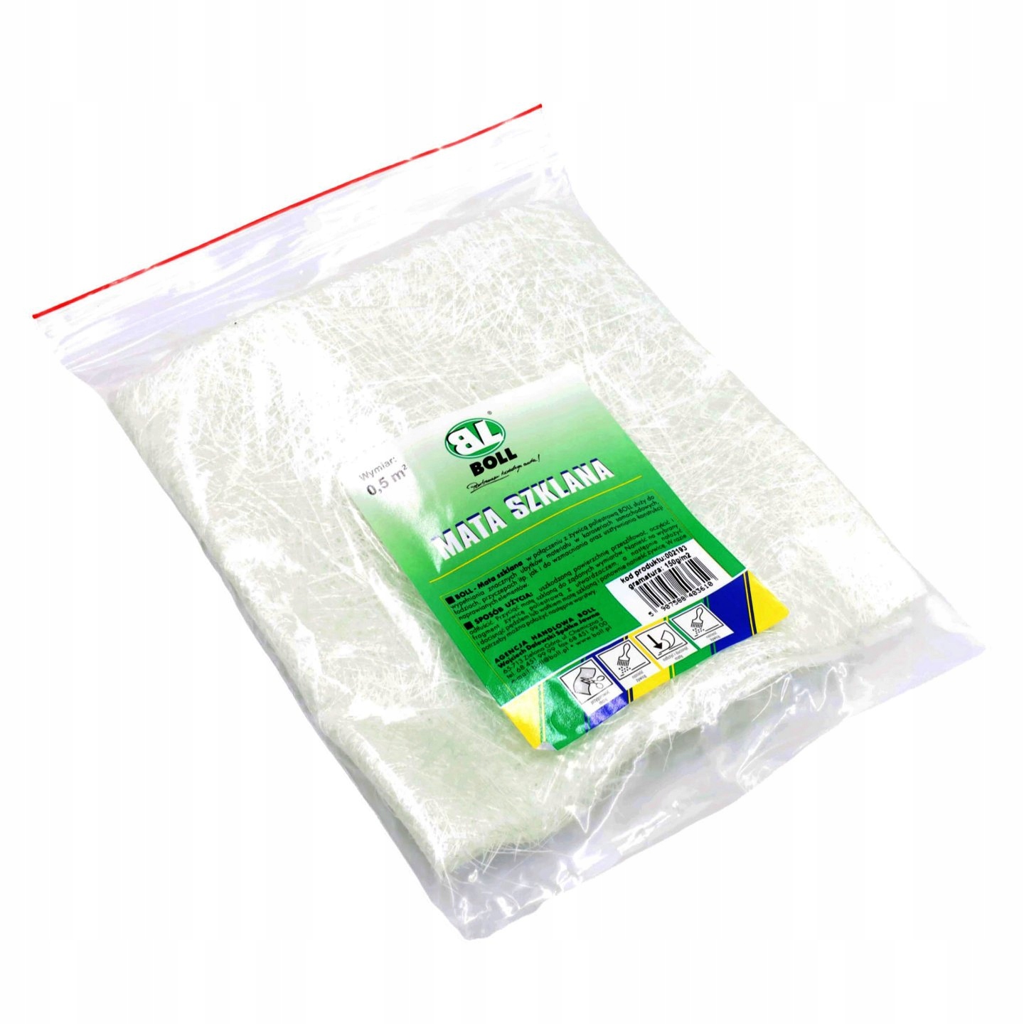 

Mata Szklana 150g/m2 Boll 0.5m2