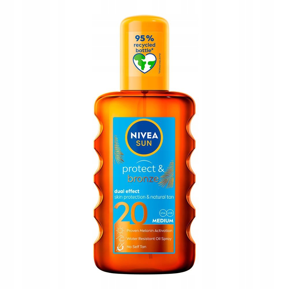 Nivea Ochranný Olej Na Opalování Protect & Bronze Spf 20 200 ML