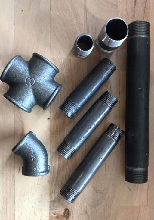 KC15008 RURA CZARNA 1/2 GWINTOWANA 8 cm Typ rura nierdzewna