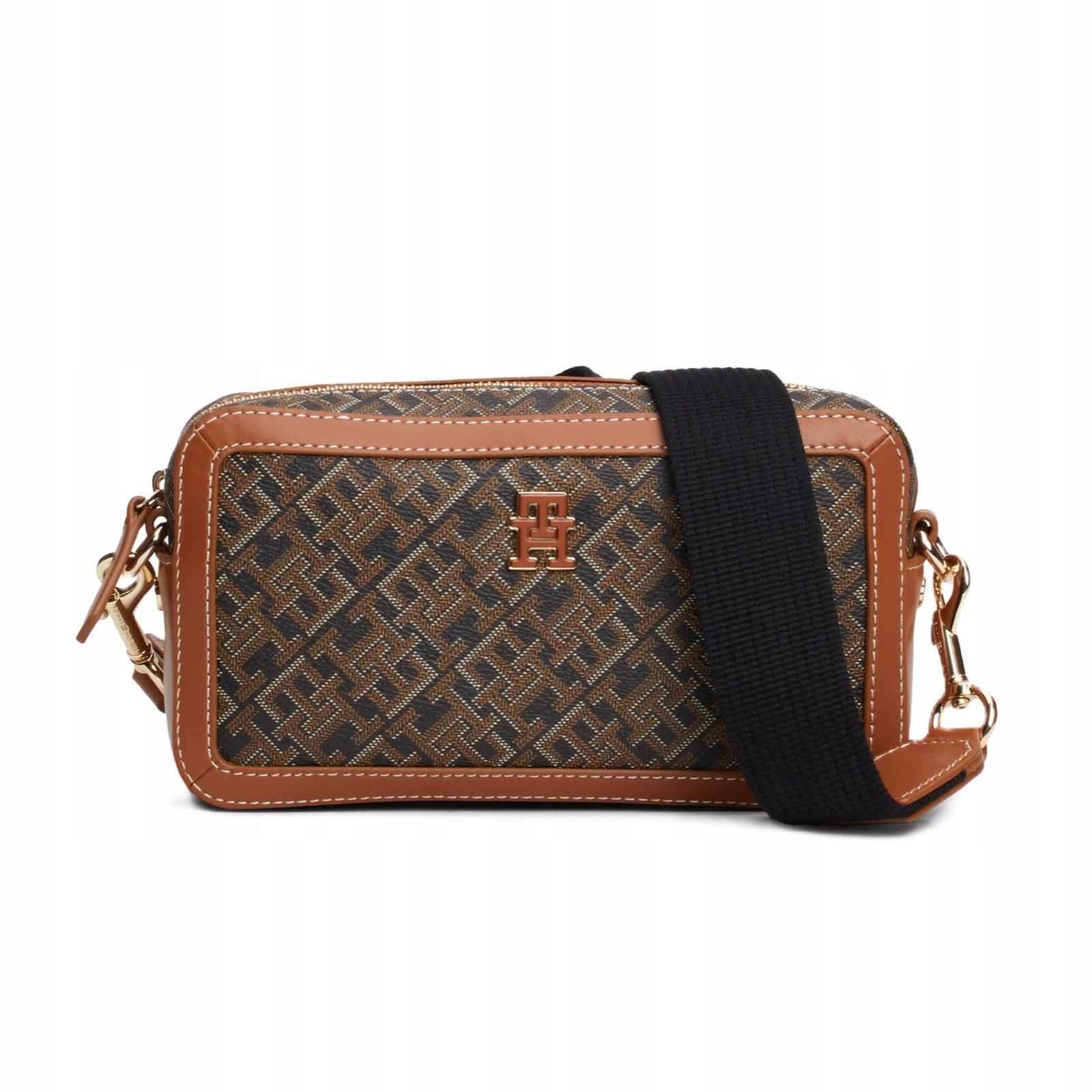 -48% Tommy Hilfiger Kabelka Crossbody Hnědá Th Monoplay Leathe