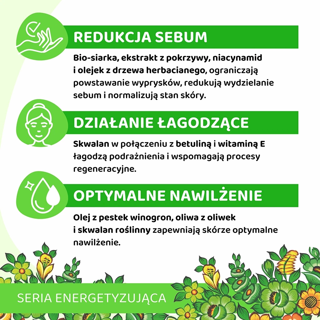 VIANEK Normalizujący krem do twarzy na noc Rodzaj na noc