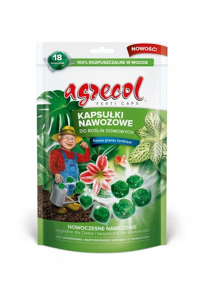 

Agrecol Nawóz do roślin domowych Kapsułki, 18x70g