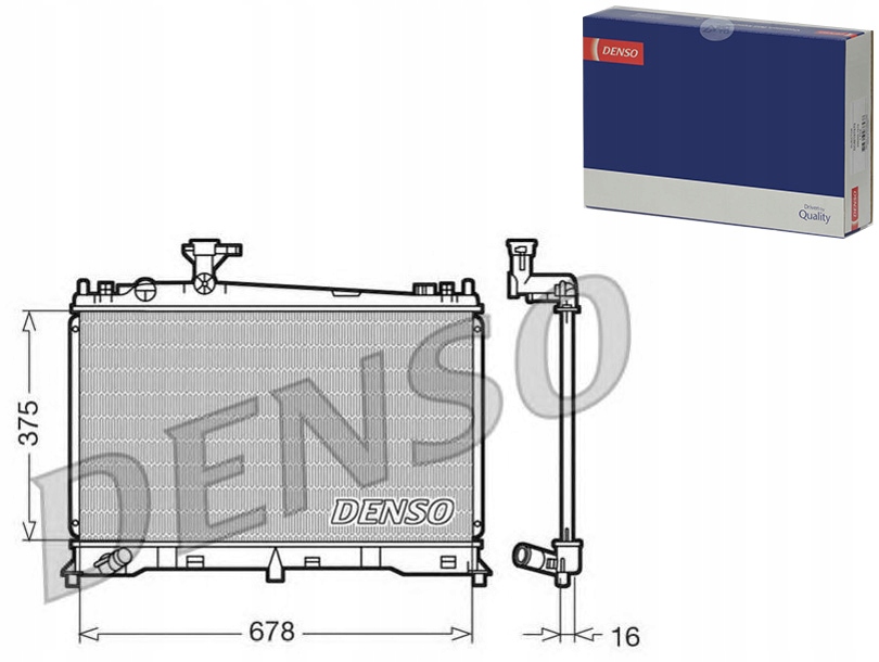 DENSO CHŁODNICA SILNIKA DEN, DRM44010