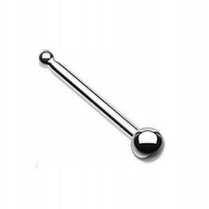 

Kolczyk do nosa prosty srebrny nostril 0,8/6/2