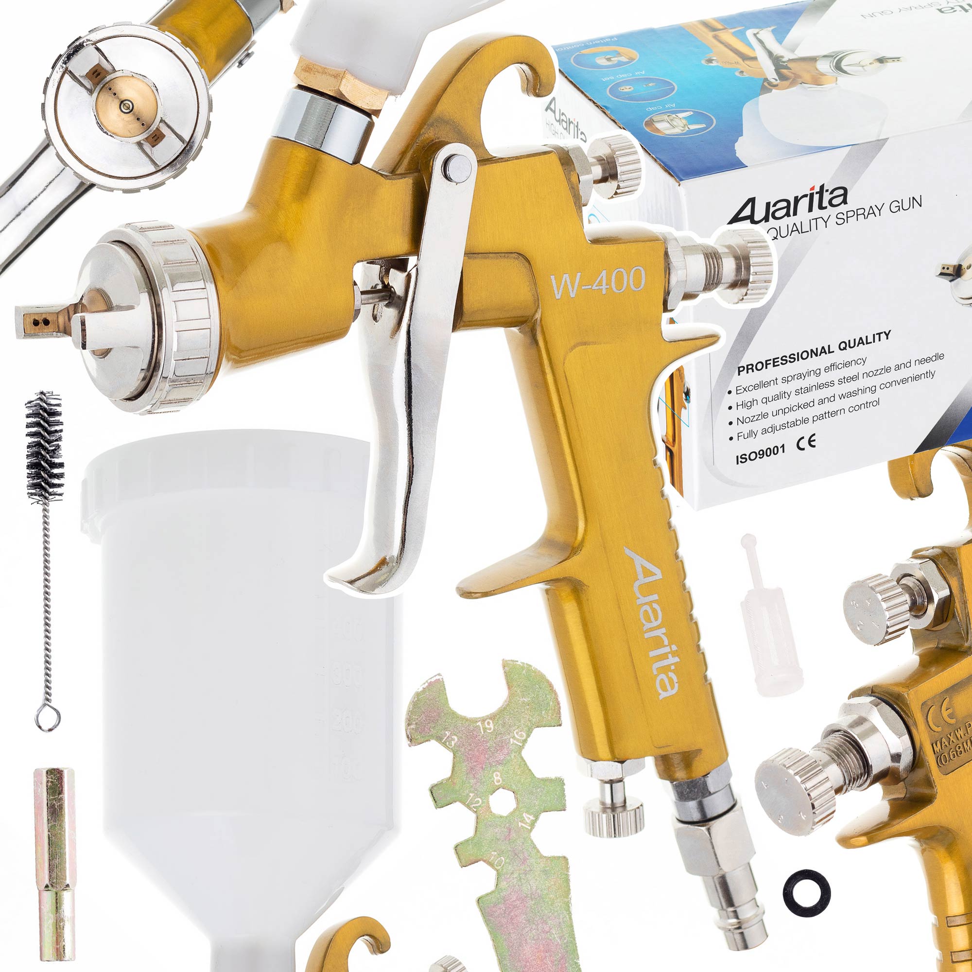 Malířská Lakovací Pistole Lvmp 1,3 MM Nádržka 600 ML Pro Lakování