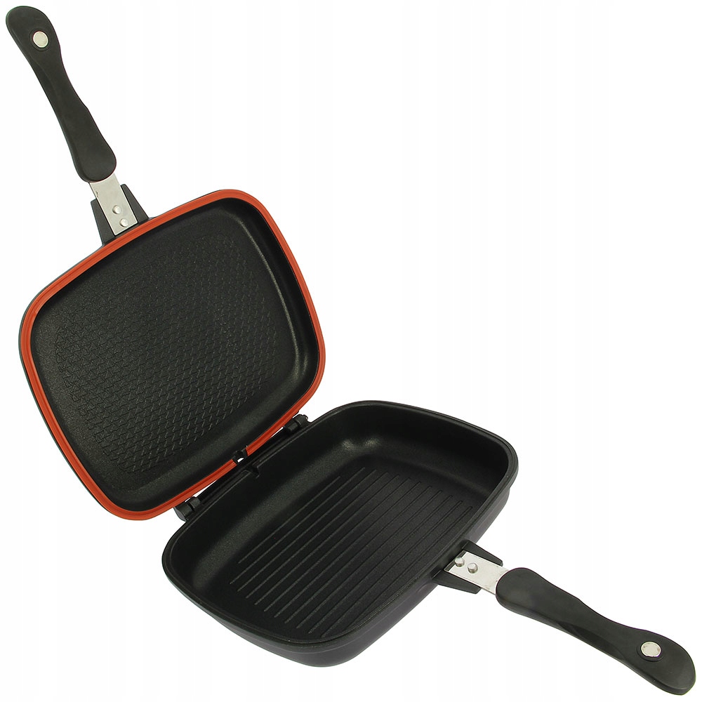 Ngt Patelnia Grill Składany z Uszczelką Outdoor Double Grill Pan